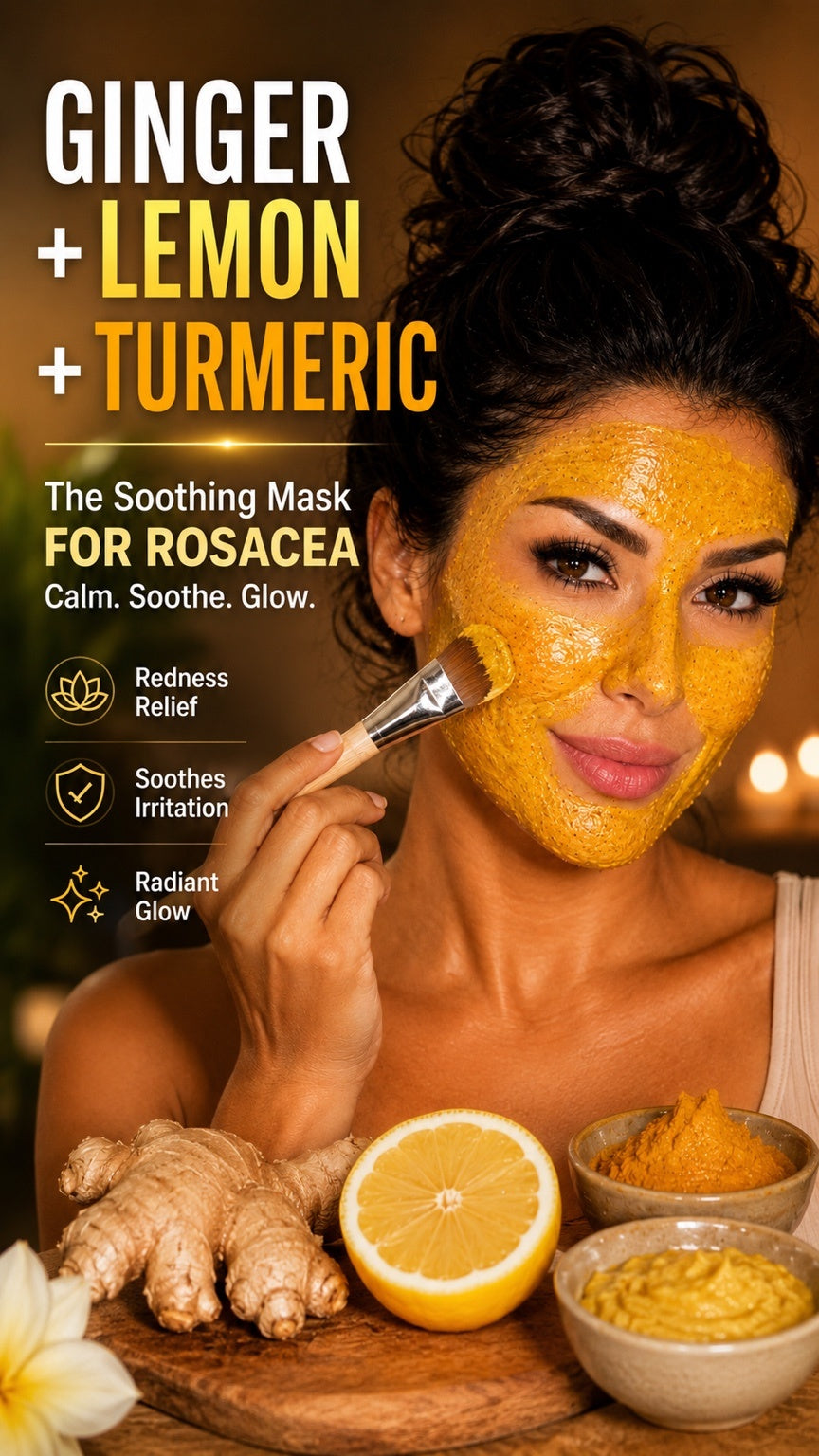 DIY yogurt and baking soda face mask recipe for acne-prone skin, by Rashel Miracle®