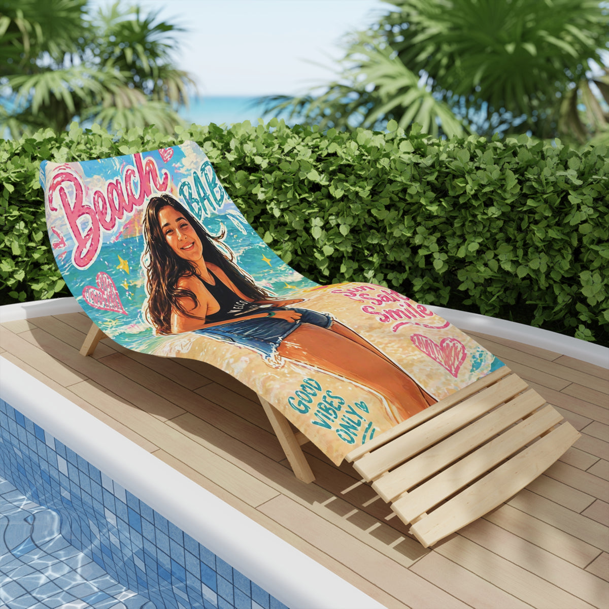 Beach Babe Beach Towel | Sun, Salt & Smiles