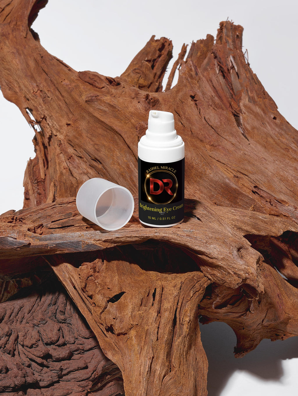 Rashel Miracle Brightening Eye Serum for dark circles and puffiness, with a lightweight, soothing formula for tired eyes.