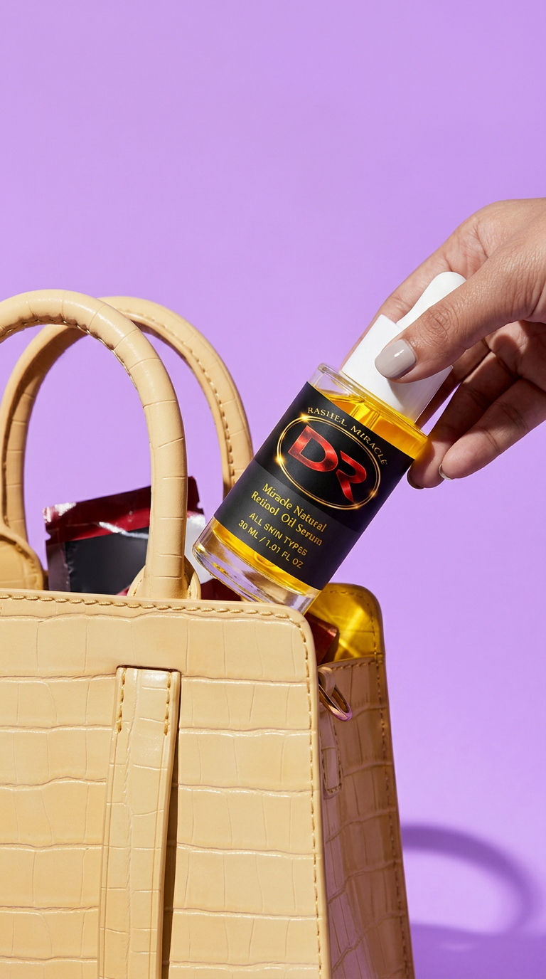 Rashel miracle natural bakuchiol face oil for anti-aging skincare,  