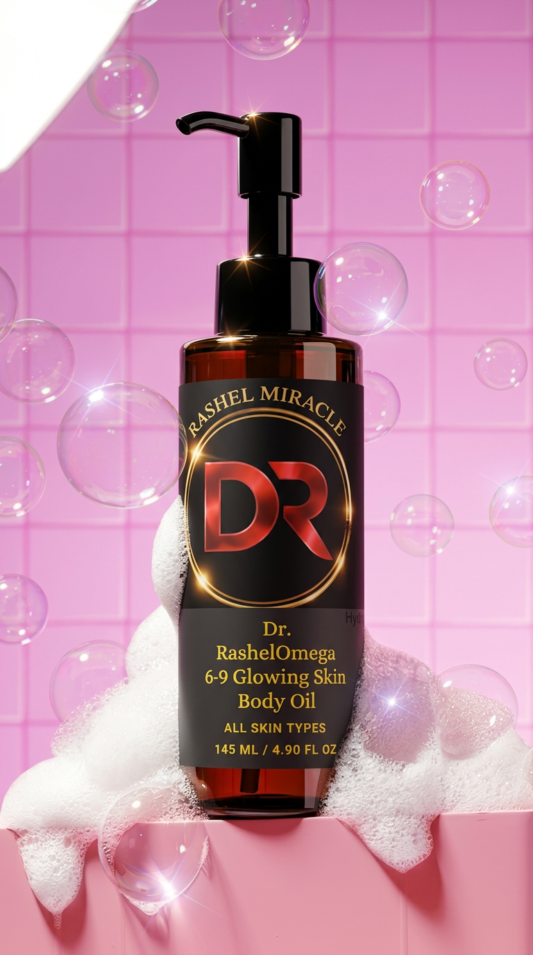 Rashel Miracle Products Glow & Firm Duo skincare bundle with anti-aging face and body creams in a sleek set.