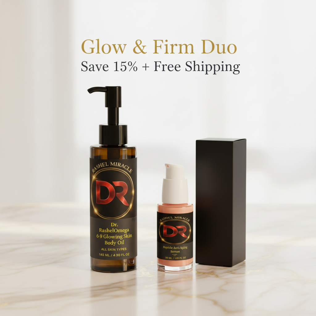 Glow & Firm Duo - Face & Body Anti-Aging Bundle by Rashel Miracle