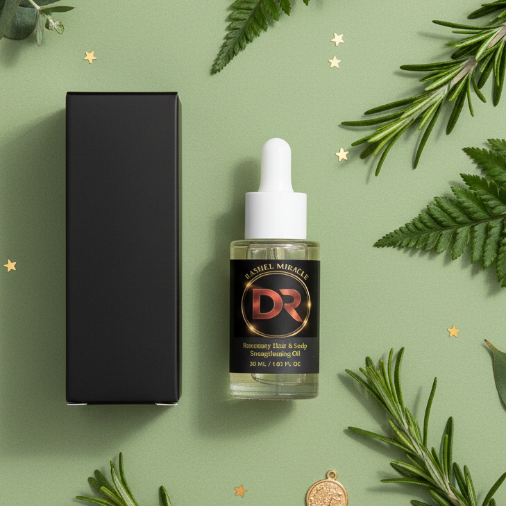 Rosemary Oil - Sage Green Flat Lay